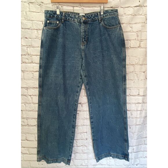 Princess Polly baggy jeans nwt woman’s size 12 - Picture 1 of 11